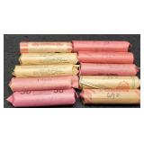 (10) Rolls Copper Memorial Cents