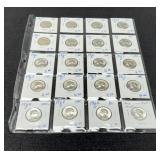(20) Silver W. Quarters Unc.