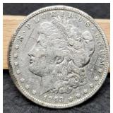 1893 Morgan Dollar Cross Marks On Both Sides