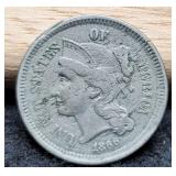 1866 Three Cent