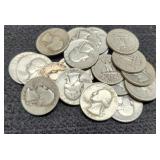 (20) Silver W. Quarters