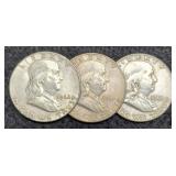 (3) F. Half Dollars: 1961-D, 62-P&D