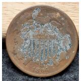 1864 Two Cent