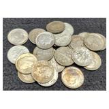 (25) Silver Roosevelt Dimes