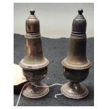 Weighted Sterling Silver S&P Shaker Set 5" Tall
