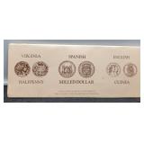 Display Folder Of 3 Replica Coins Of 300 Years Ago