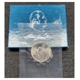 1982-D Silver G. Washington Unc. Half Dollar w/