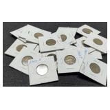 (21) Silver War Nickels