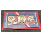 1976 3 Silver Coin Bicentennial Unc. Set