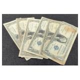 (6) 1935 $1 Silver Certificate Notes
