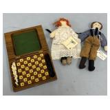 Amish Dolls and Travel Chess Set