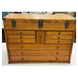 Oak Machinist Tool Cabinet