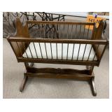 Wood Cradle on Stand