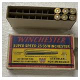 6 Rounds Winchester .25-35 Ammunition