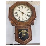 New Haven 28" Regulator Wall Clock