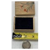 Sterling Oriental Pill Box