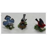 3 - Lefton Bird Figurines