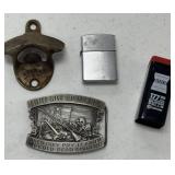Lighter, Belt Buckle and More