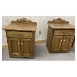 2 - Oak Nightstands