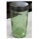 Green Mason Canister Jar