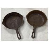 2 Iron Skillets