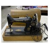 Singer Sewing Machine & Domed Carrier