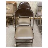 3 - Metal Folding Chairs