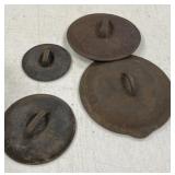 4 Cast Iron Lids