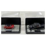 2 - Franklin Mint Cars w/ Display Cases