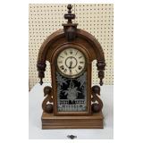 Waterbury Walnut Mantle Clock