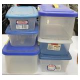 6 Small Totes w/ Lids