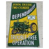 John Deere Porcelain Sign