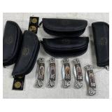 5 Franklin Mint Pocket Knives