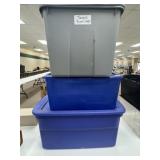 3 - Storage Totes with Lids