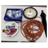 Lotion, Extension Cord, Clock & More