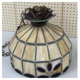 Hanging Stained Leaded Glass Fixture