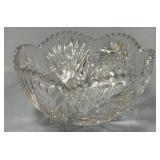 Cut Glass Pinwheel 8" Bowl