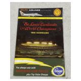 St. Louis Cardinals 1968 Score Card