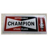 Metal Spark Plug Sign