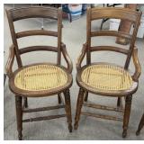 2 - Matching Walnut Hip Hugger Chairs