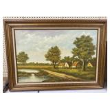 Framed Oil on Canvas