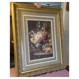 Large Framed Floral Wall Print