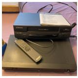 VCR and DVD Player