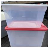 2 - Storage Totes with Lids