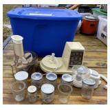 Food Processor and Jelly Jars