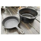 Dutch Oven and Cast Iron Skillet
