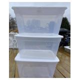 3 - Storage Totes with Lids