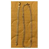 925 Matching Bracelet and Necklace