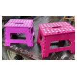 2 - Plastic Folding Step Stools
