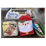Tote Full of Holiday Decorations